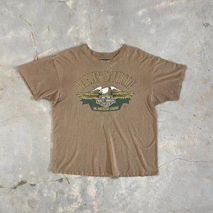 Rare Harley Davidson 3D Emblem tee